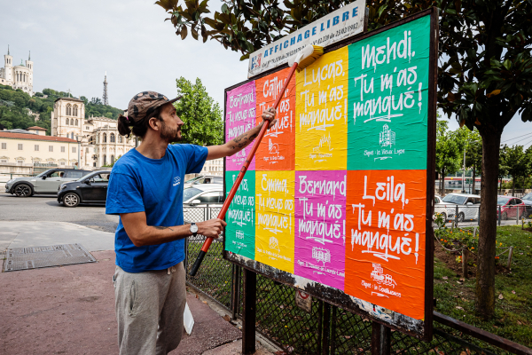 Campagne Affichage "tu m'as manqué" post confinement 2020 © Brice Robert